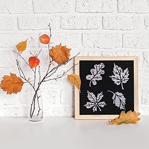 G Gss Designs Leaf Stencils for Painting - Fall Leaves for Wood, Wall, Fabric, Canvas, Paper Crafts, Card Making - Reusable Mylar Large Stencils 12X16 Inch - Image 3
