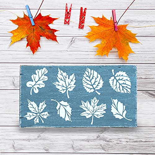 G Gss Designs Leaf Stencils for Painting - Fall Leaves for Wood, Wall, Fabric, Canvas, Paper Crafts, Card Making - Reusable Mylar Large Stencils 12X16 Inch - Image 4