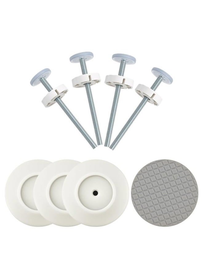 Abvsdu Baby Gate Extender Extension (White, Circle) - Image 1