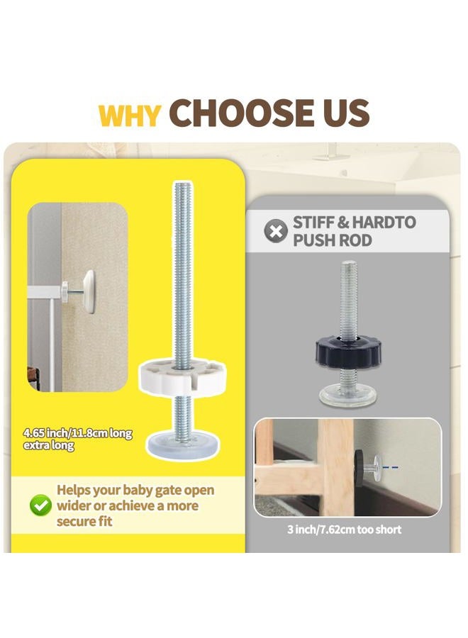 Abvsdu Baby Gate Extender Extension (White, Circle) - Image 4