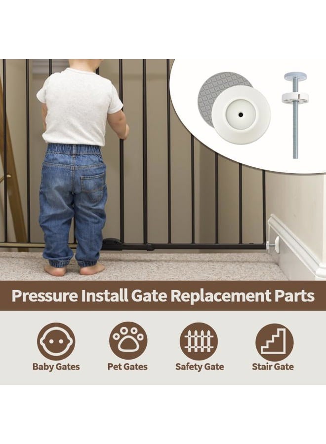 Abvsdu Baby Gate Extender Extension (White, Circle) - Image 3
