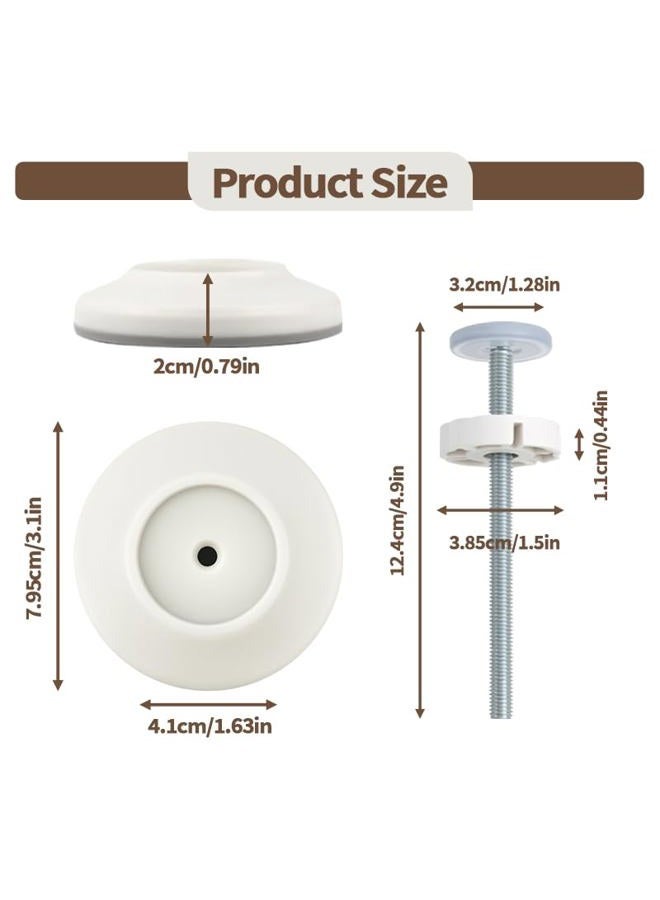 Abvsdu Baby Gate Extender Extension (White, Circle) - Image 2