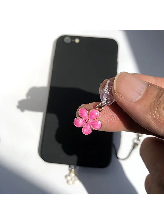 1PC Elegant Peach Blossom Shape Phone Dust Plug For iPhone 6 To 14 Lightning Port Protect Charging Port From Foreign Objects Multi Color Ideal Gift - Image 4