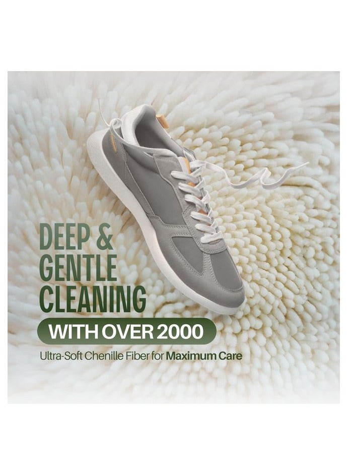 HOMESTAR Shoe Washing Machine Bag – 2PCS Reusable Laundry Shoe Cleaning Bag for Washer and Dryer, Fits All Shoe Types & Sizes, Sneaker and Tennis Shoe Care Organizer (Rice White) - Image 4