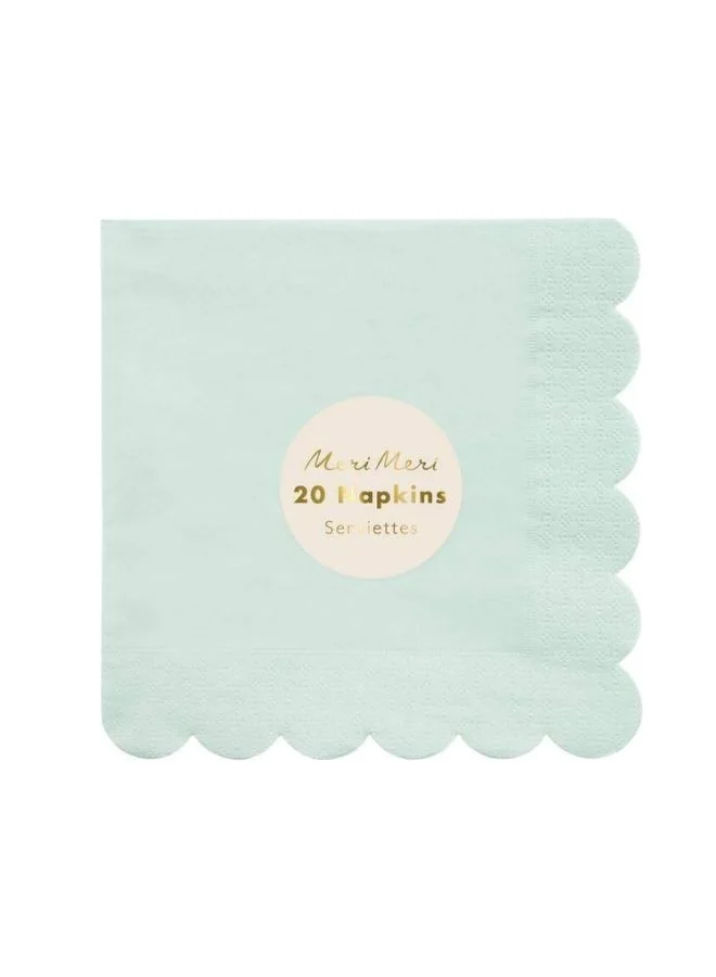 Meri Meri Mint Simply Eco Large Napkins