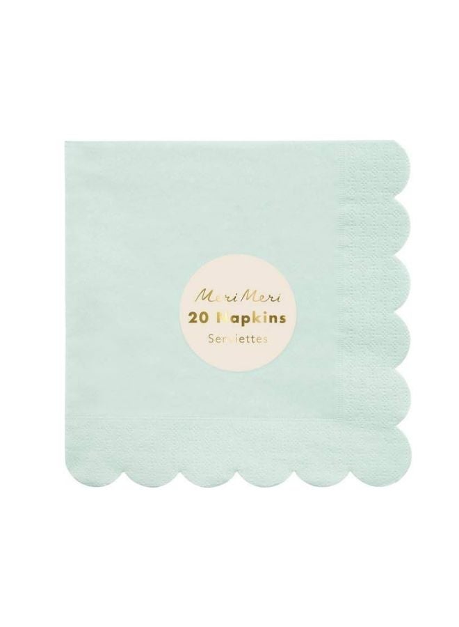 Meri Meri Mint Simply Eco Large Napkins - Image 1