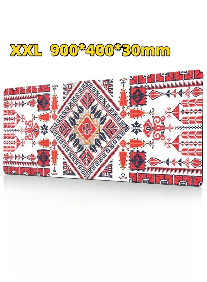 general Large Desk Mouse Pad, Waterproof Gaming Mouse Pad, 900 x 400 x 3mm, Gaming Mouse Pad, XXL Desk Pad, Non-Slip Desk Pad, XL Gaming Mouse Pad, Thick Rubber Desk Pad Mouse Pad for Gaming, Office and Hom - Image 1