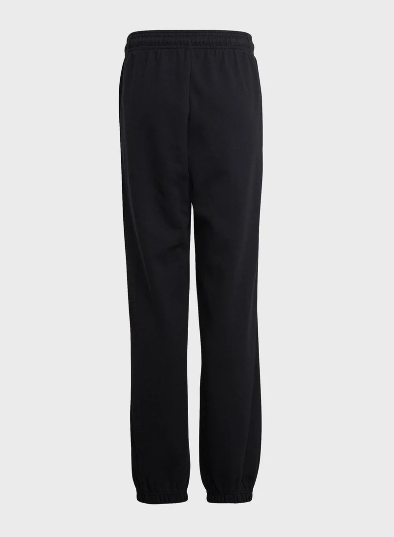 Adidas U Fi Logo Pt Black Training Pants 7-8Y