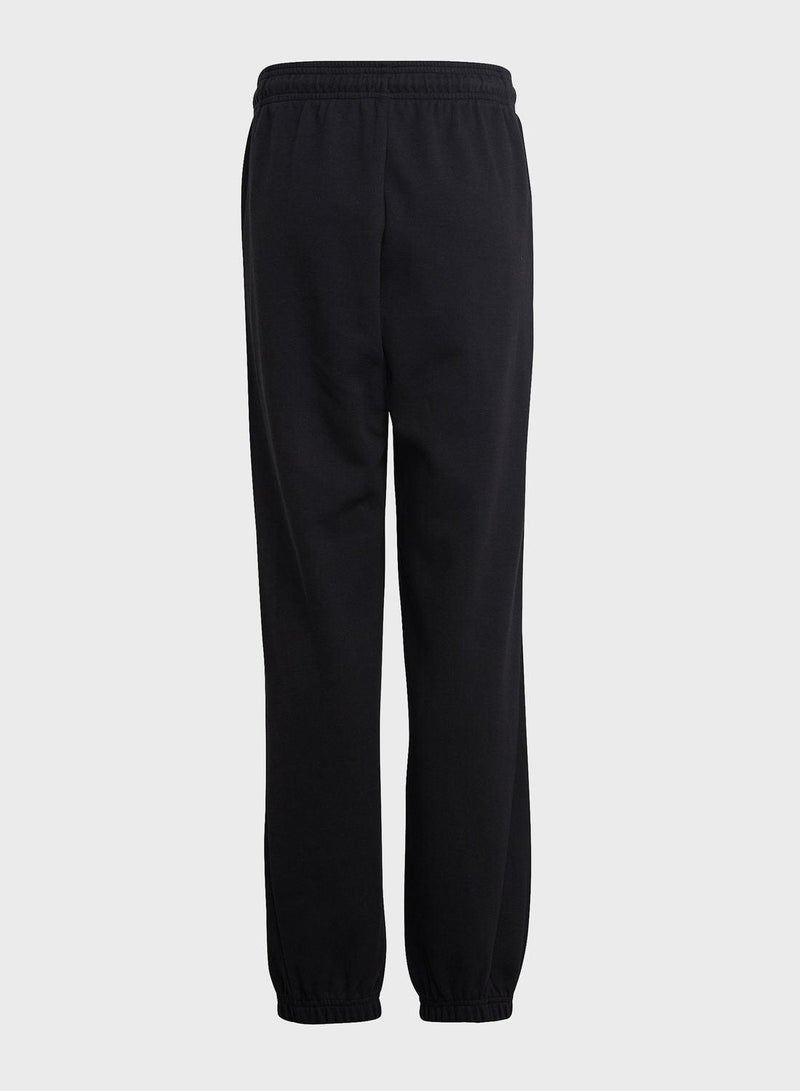 Adidas U Fi Logo Pt Black Training Pants 7-8Y - Image 2