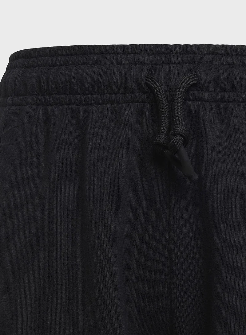 Adidas U Fi Logo Pt Black Training Pants 7-8Y