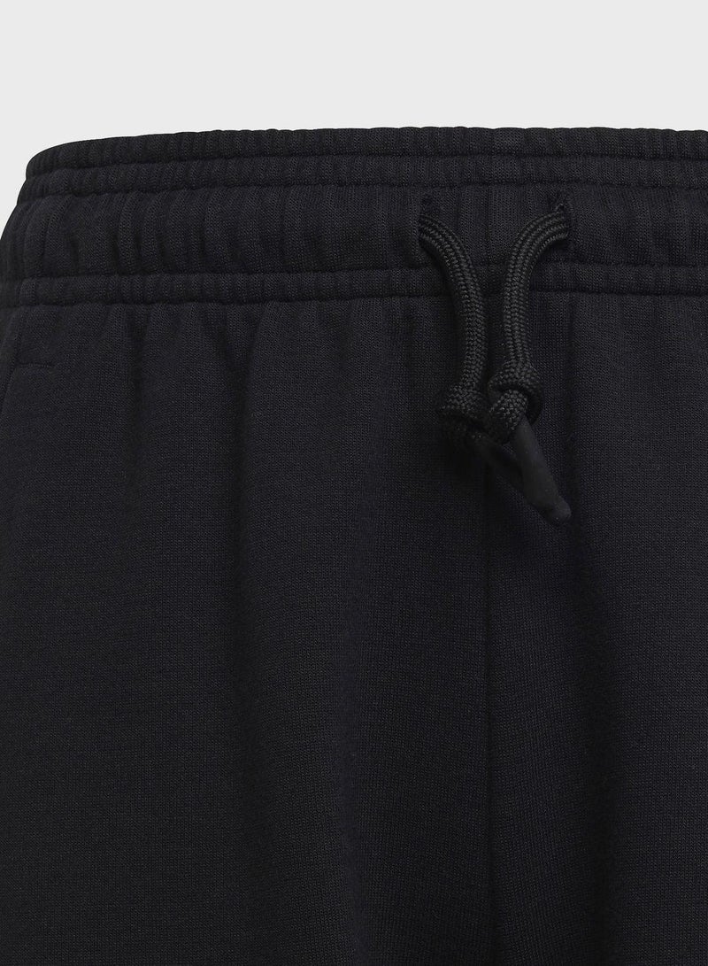 Adidas U Fi Logo Pt Black Training Pants 7-8Y - Image 3