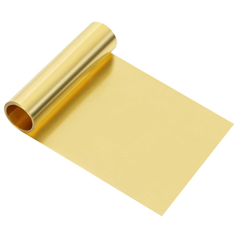 Pure Brass Sheet Roll Foil 0.1x100x1000mm for Crafts Repairs Electrical - Image 1
