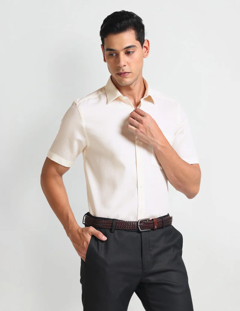 Arrow Textured Cotton Shirt