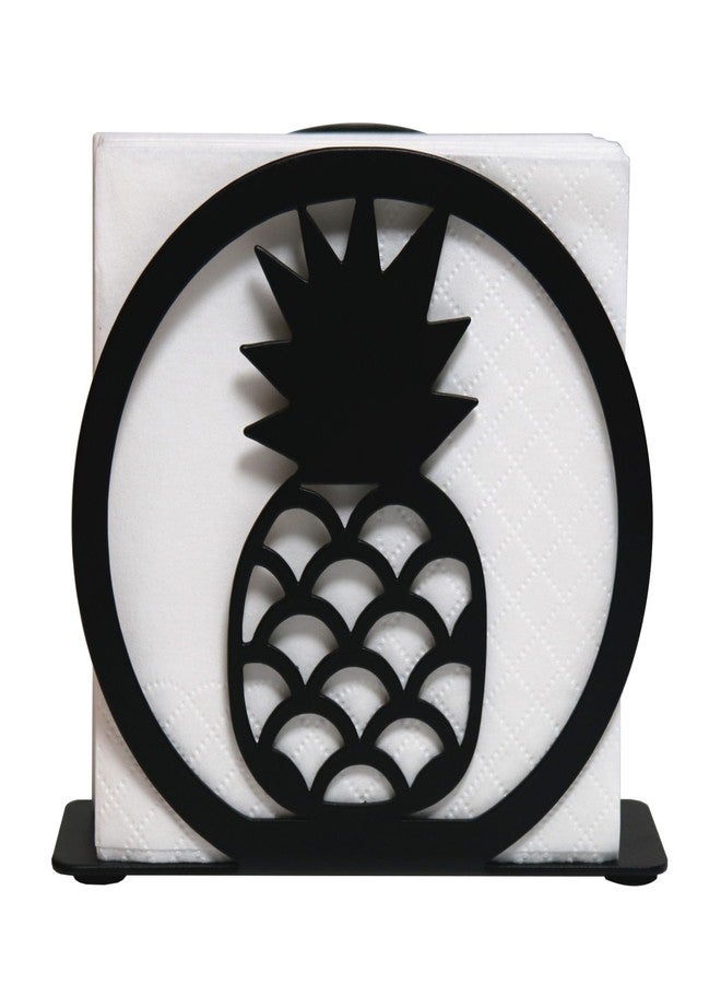 Xeerrfan Napkin Holder for Table, Black Metal Napkin Dispenser, Modern Dinning and Kitchen Decor, Paper Holder for Weatern Restaurant Home Bar Coffee Shop, Pineapple - Image 1