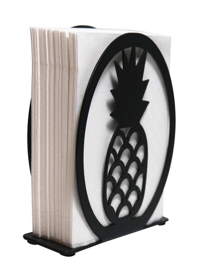 Xeerrfan Napkin Holder for Table, Black Metal Napkin Dispenser, Modern Dinning and Kitchen Decor, Paper Holder for Weatern Restaurant Home Bar Coffee Shop, Pineapple - Image 2