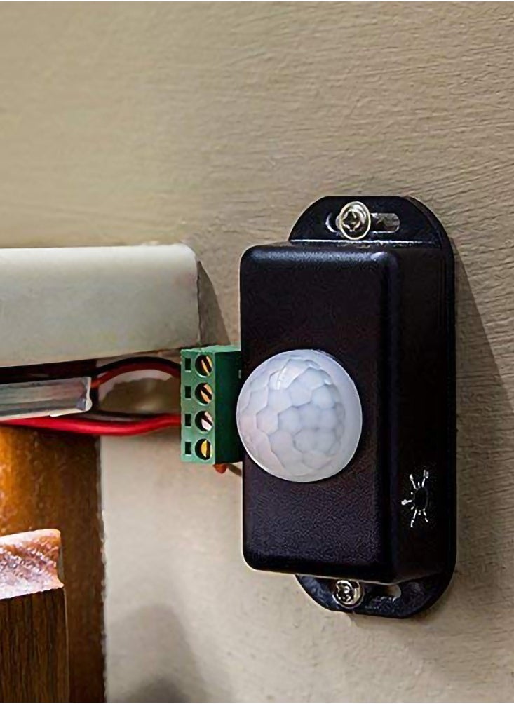 SYOSI 2 Pack Body Infrared Light Switch, 12V/24V PIR Motion Sensor Switch for LED Light Strip Automatic,  Controller LED Strips Lighting  - Image 4