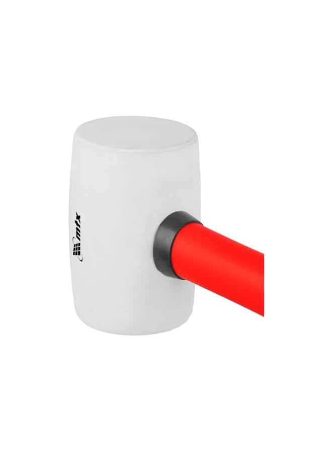 MTX White Rubber Mallet with Fiberglass Handle (225g) - Image 5