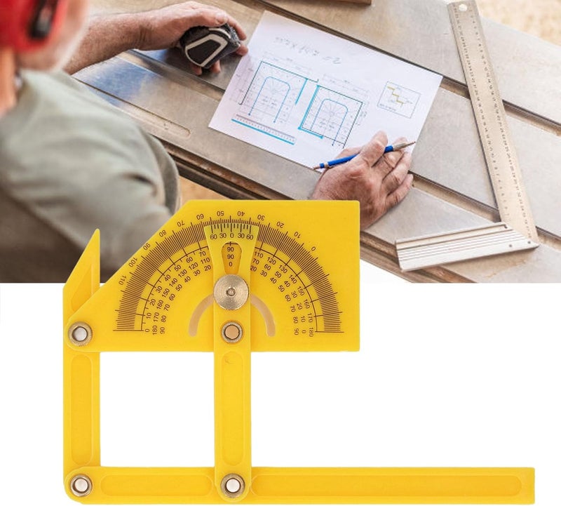 Angle Finder Protractor Durable ABS Adjustable for Woodworking Measurement for Construction Work, Cabinet Making, 1 X Angle Ruler - Image 5