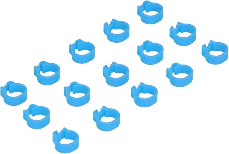 Fydun 100 PCS S Leg Rings 8mm Pigeon Poultry Bird Foot Bands Light Blue - Image 5