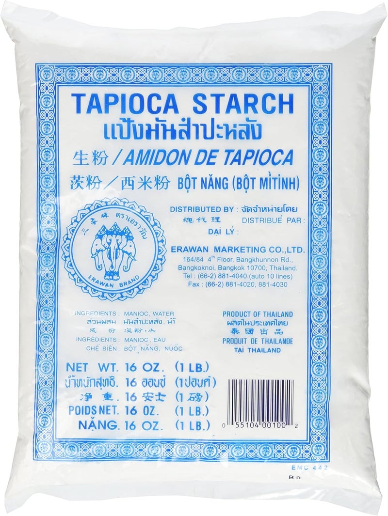 ERAWAN Tapioca Starch Powder - 16 Oz (Pack of 1) - Gluten Free - Image 1