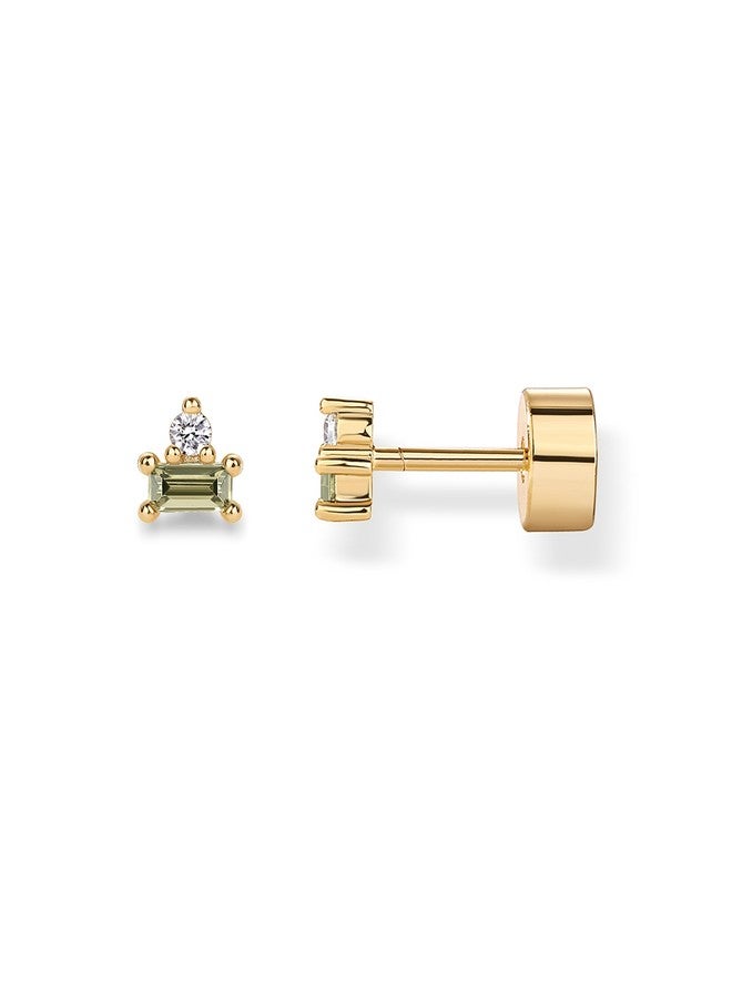 PAVOI 925 Sterling Silver Posts Colored Birthstone Flatback Stud Earrings - Image 1