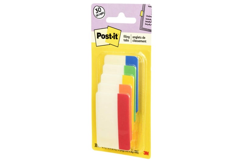 Post It Post-it Tabs, 2 in, Solid, Assorted Colors, 6 Tabs/Color, 5 Colors, 30 Tabs/Pack (686-ROYGB) - Image 2