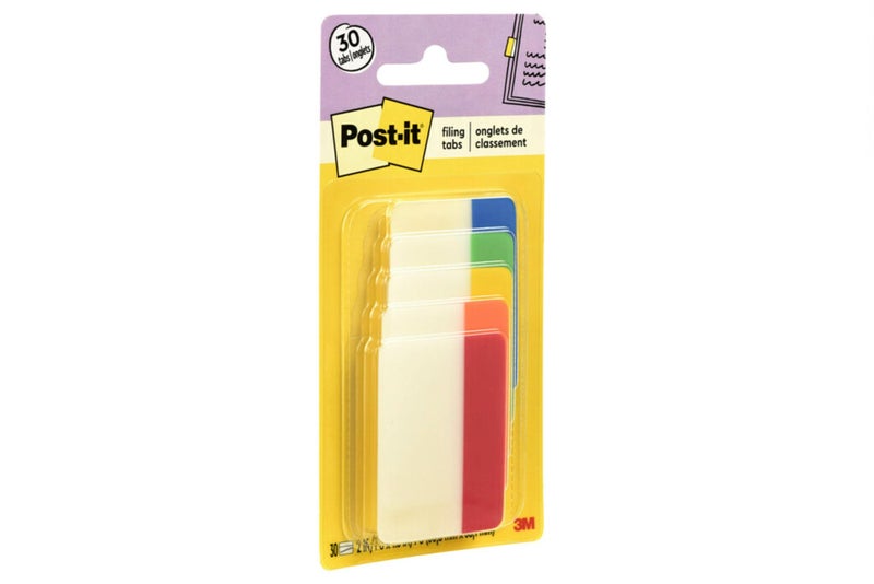Post It Post-it Tabs, 2 in, Solid, Assorted Colors, 6 Tabs/Color, 5 Colors, 30 Tabs/Pack (686-ROYGB) - Image 3