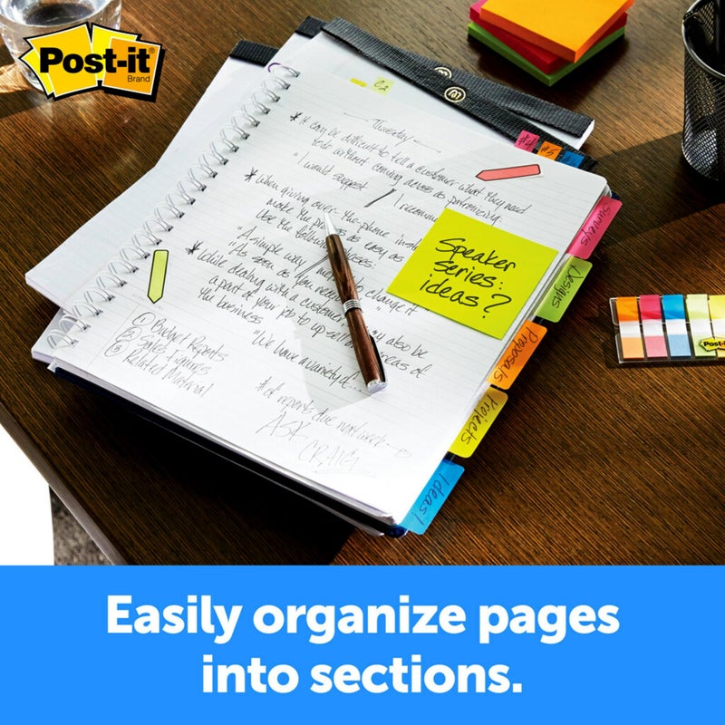 Post It Post-it Tabs, 2 in, Solid, Assorted Colors, 6 Tabs/Color, 5 Colors, 30 Tabs/Pack (686-ROYGB) - Image 4