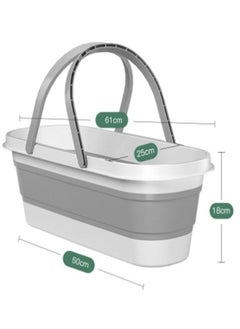 RAQTA Multi-Functional Foldable Mop Bucket – Space-Saving Collapsible Cleaning Bucket for Home & Commercial Use  - Image 3