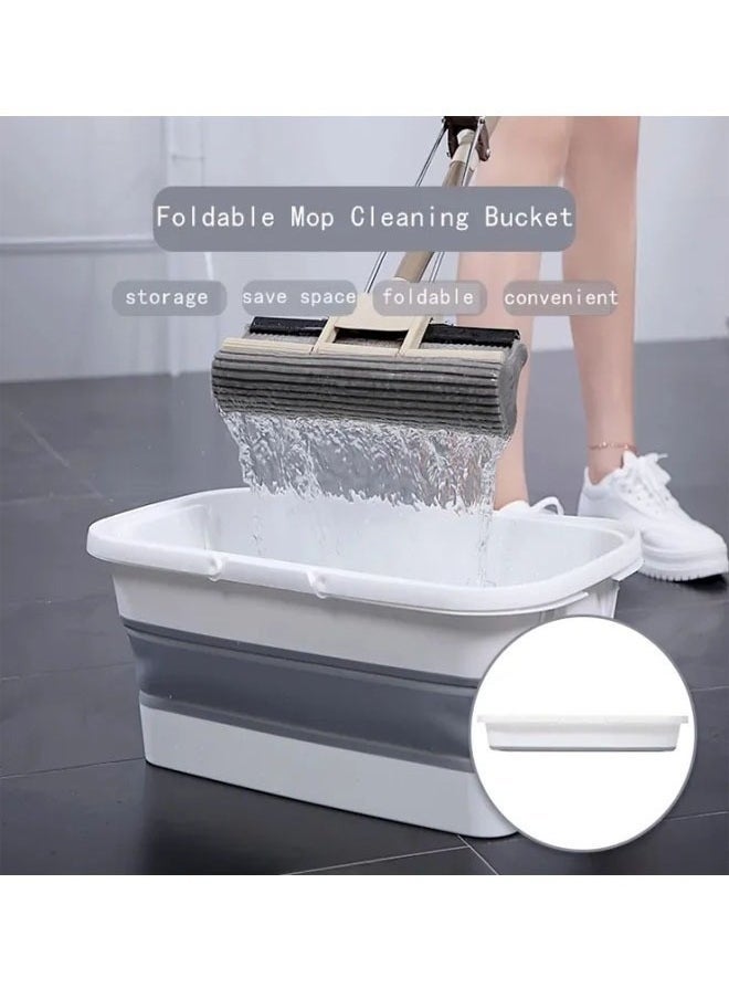 RAQTA - Multi-Functional Foldable Mop Bucket – Space-Saving Collapsible Cleaning Bucket for Home & Commercial Use - Image 1