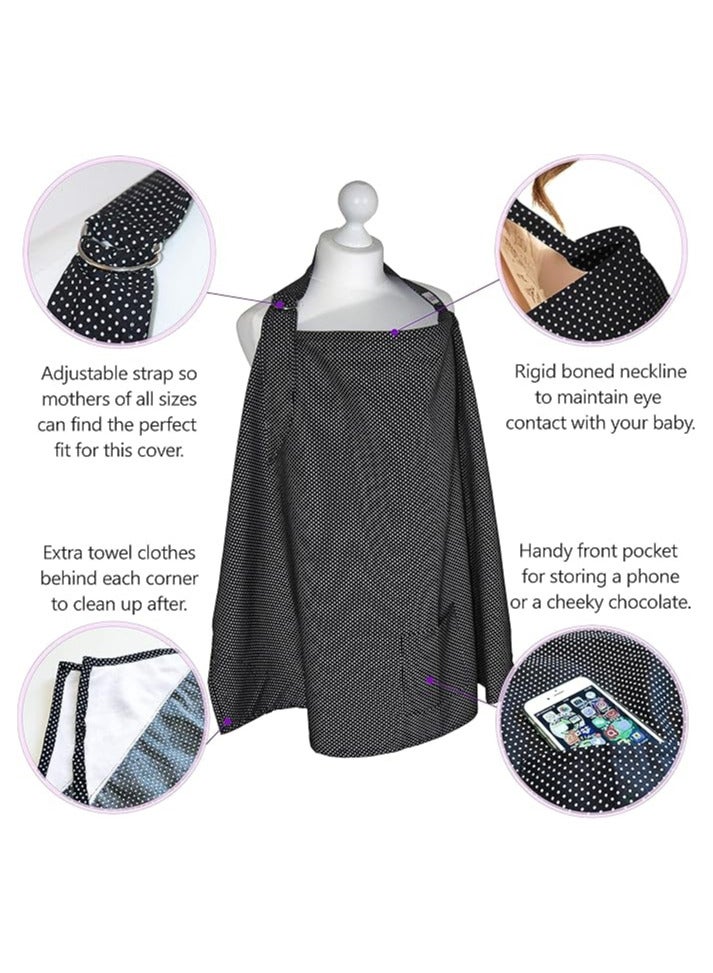 Moro Moro Breastfeeding Cover with Adjustable Strap – Full Coverage & Breathable Fabric - Image 3