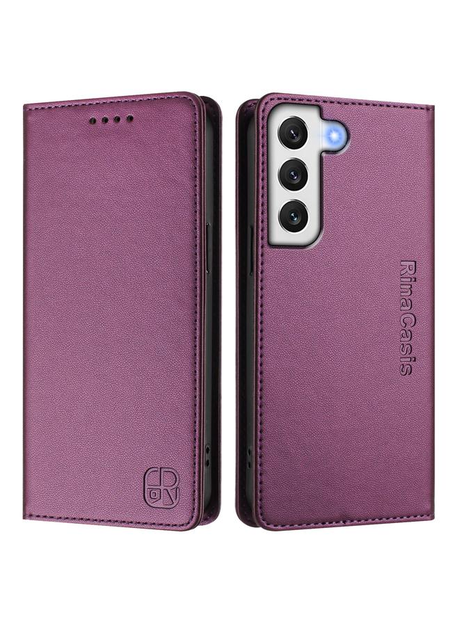 اس-توب جراب لهاتف Samsung Galaxy S21 5G RC01 جراب هاتف جلدي مزدوج الطي مزود بخاصية الشفط المغناطيسي بتقنية RFID - Image 2