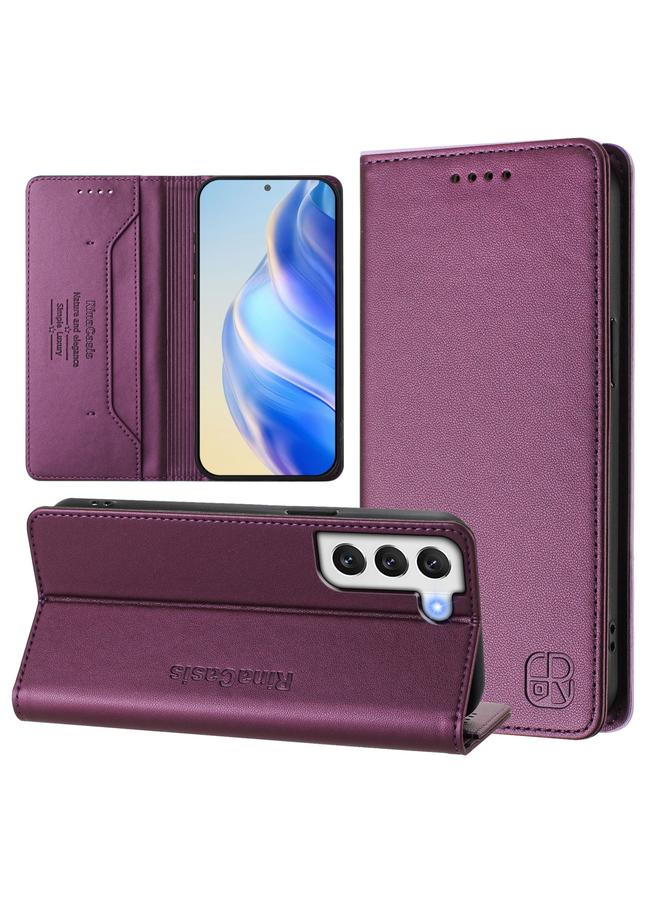 اس-توب جراب لهاتف Samsung Galaxy S21 5G RC01 جراب هاتف جلدي مزدوج الطي مزود بخاصية الشفط المغناطيسي بتقنية RFID - Image 1