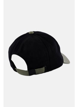 ESPRIT Men Brand Logo Adjustable Cap, Black/Olive  - Image 2