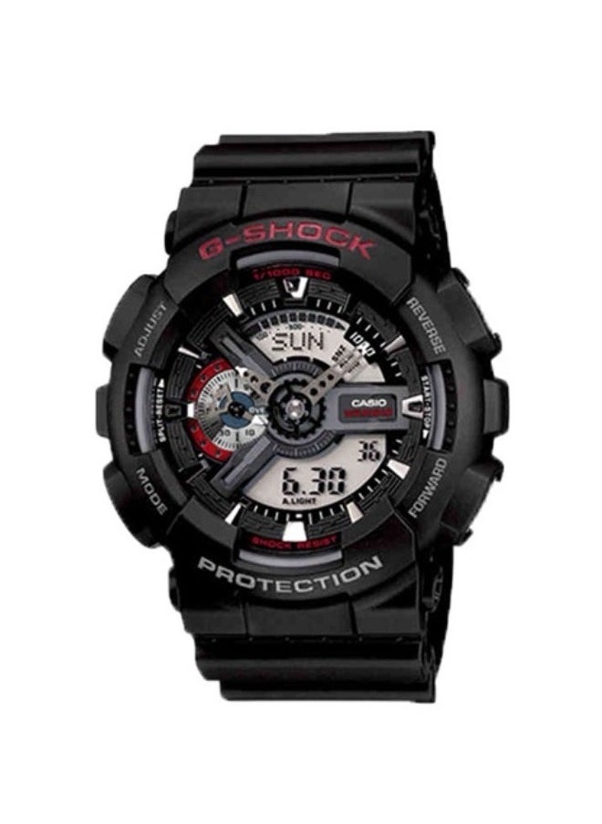 CASIO - G-Shock Black Men's Watch Fashion Analog Digital Quartz Watch GA-110 - Image 1
