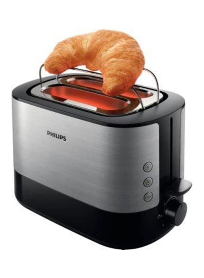 Philips Viva Collection Toaster Hd2637/91-Black 1000 W HD2637 Silver - Image 2
