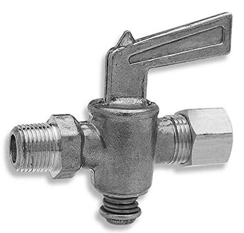 Plews Edelmann 427420 Brass Compression/Pipe Shut-Off Cock - 1/4" tube X 1/8" Male NPT - Image 4