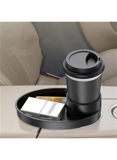 MOXO Car Seat Snack Tray Portable Travel Tray with Cup Holder Car Seat And Car Cup Holder Tray Lightweight Kids Travel Tray Multifunctional Car Stroller Accessory Water Cup Holder (Black)  - Image 3