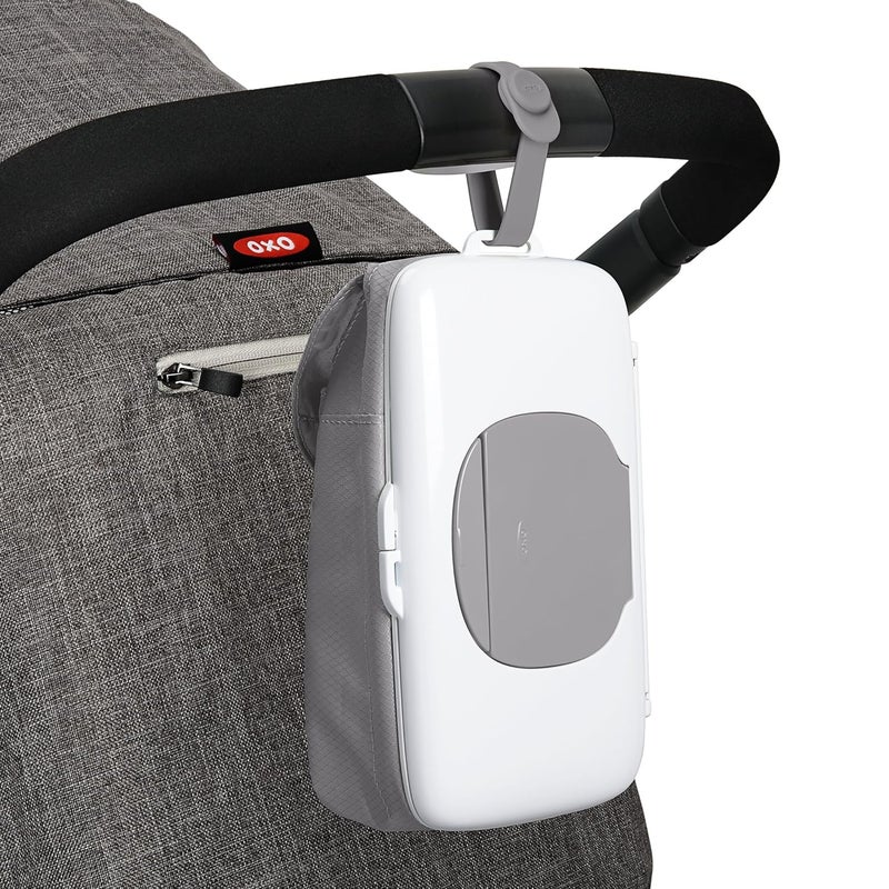 OXO OXO Tot OnTheGo Wipes Dispenser with Diaper Pouch Gray - Image 3