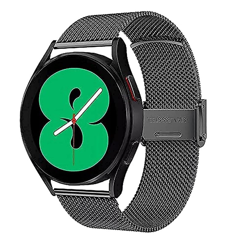 Dado Milanese Replacement Band Compatible with Samsung Galaxy Watch 6 Classic 47/43mm, 5 Pro 45mm, 4 Classic 46/42mm, Watch 6/5/4 44mm 40mm – Stainless Steel Mesh Strap with Buckle - Image 2