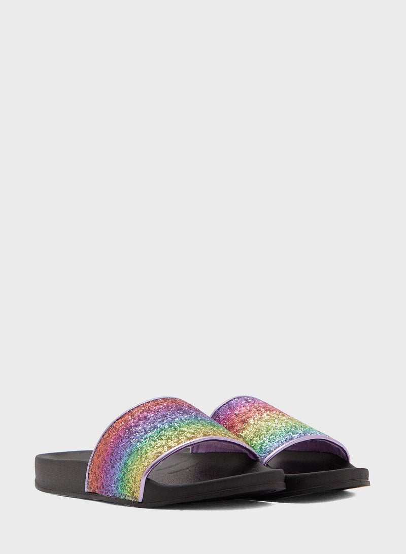 ناين ويست صندل فلات لامع - Image 4