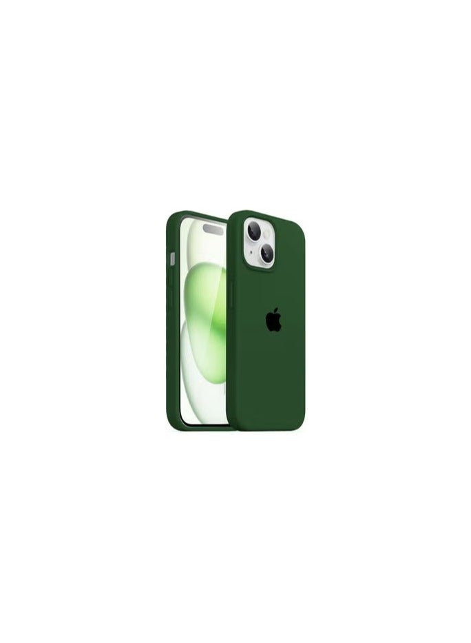 CATANES iPhone 15 Plus Case Silicone Case Cover Durable and Anti Scratch Back Cover Green - Image 2