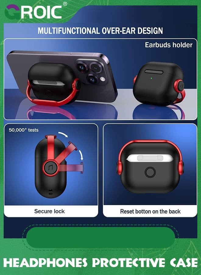 GROIC Case for AirPods 4, Case Compatible with Apple AirPods 4th Generation (2024), Anti-Yellow Case Cover with Keychain for Women, Soft TPU Full Protection - Image 2