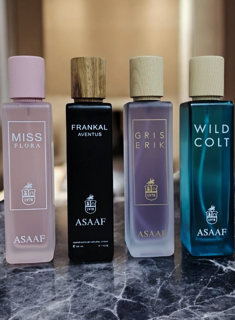 عساف مجموعة اسعاف للرجال والنساء 4 قطع * 200 مل