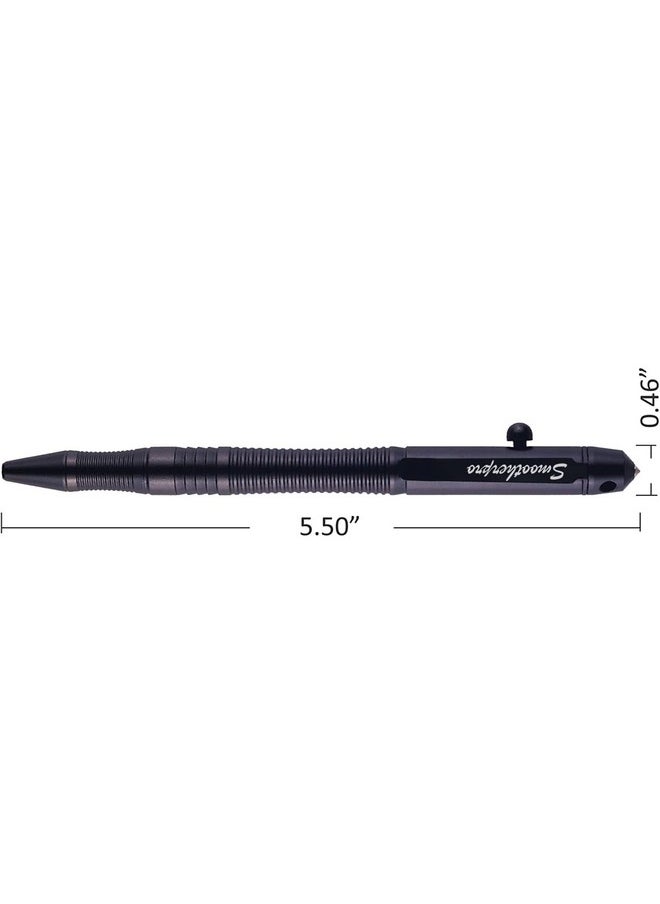 SMOOTHERPRO - Bolt Action Pen Compatible With Pilot G2 Refill Durable Stainless Steel Clip For Edc Use Signature In Office School Color Black (Tg205) - Image 1