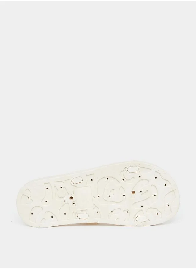 ستايلي Flower Decor Cross Strap Slides