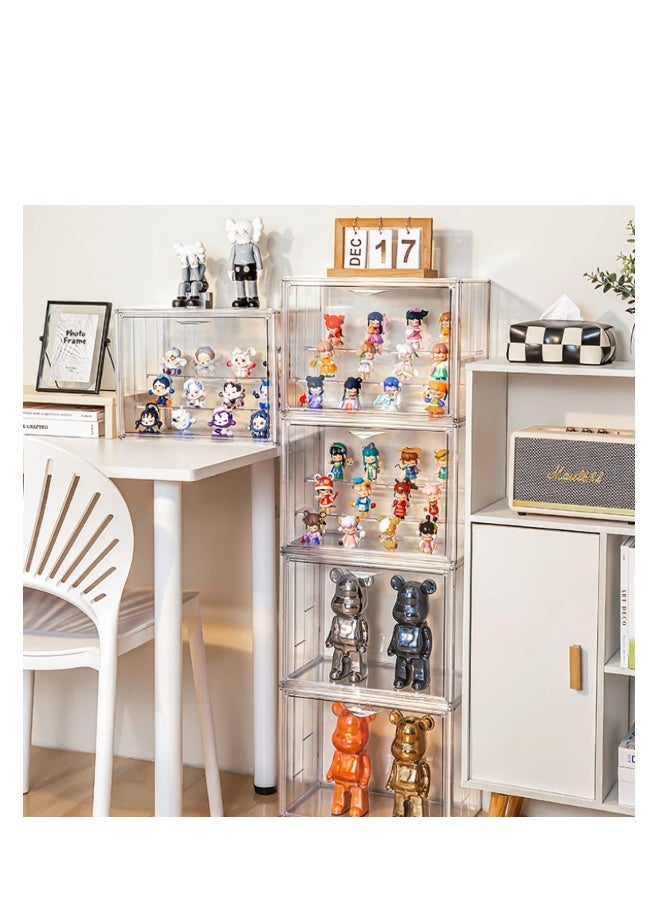 Clear Acrylic Display Case, Dustproof Protection Showcase Organizer with Magnetic Door, Suitable for Collectibles Doll Toys Models - Image 3