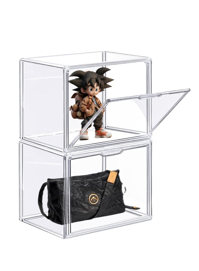 Clear Acrylic Display Case, Dustproof Protection Showcase Organizer with Magnetic Door, Suitable for Collectibles Doll Toys Models - Image 4