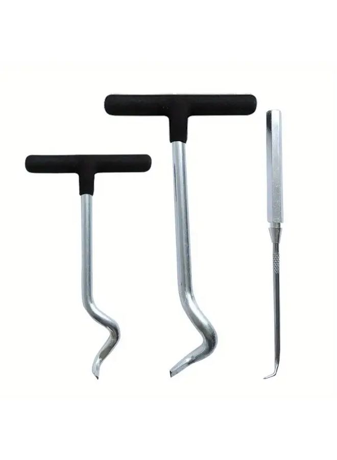 3Pcs Universal Car Oil Seal and O Ring Removal Puller Tool Set Heavy Duty Auto Repair - Image 4
