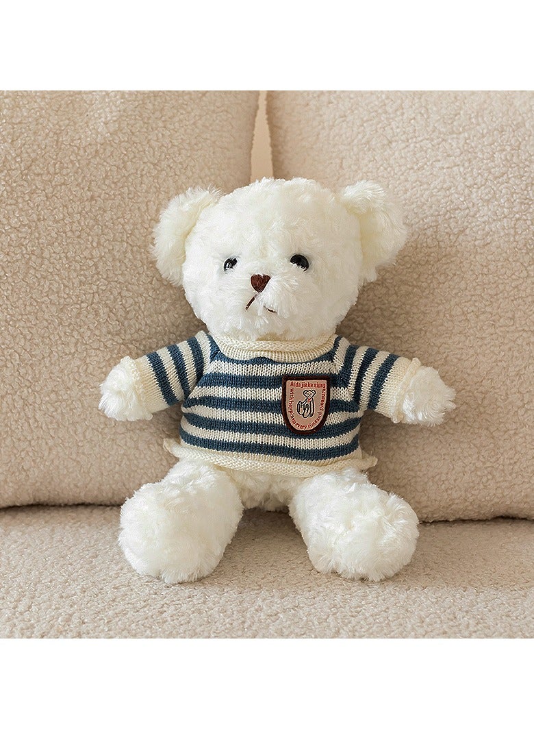 30CM Teddy Bear Stuffed Animal Plush Bear with Sweater, Lovely Plushies for Animal Themed Parties,Children's Companion Toy 